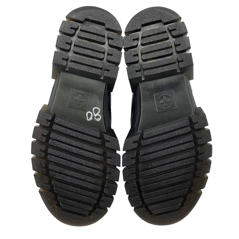Dr. Martens Rikard 8I Black Platform Combat Boots Mens 9‎ Womens 10 Streetwear